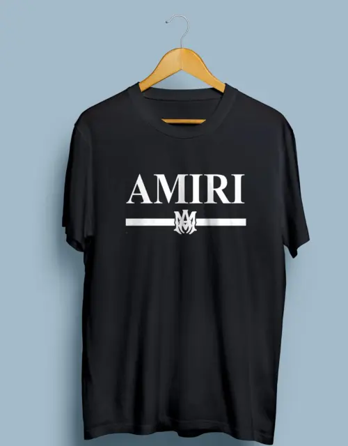 Amiri Shirt AMIRI Logo Man T-shirt Luxury Fashion T-shirt Designer Shirt Paris Logo Fashion Tshirt